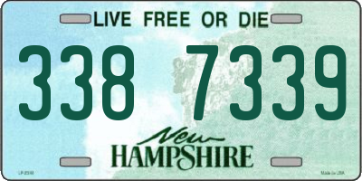NH license plate 3387339