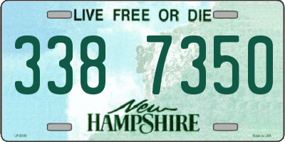 NH license plate 3387350