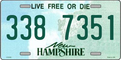 NH license plate 3387351