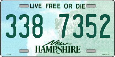 NH license plate 3387352