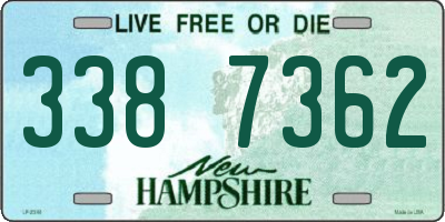 NH license plate 3387362