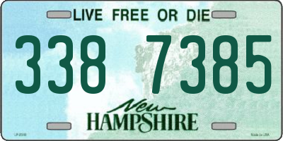 NH license plate 3387385