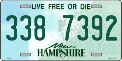 NH license plate 3387392