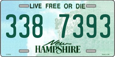 NH license plate 3387393