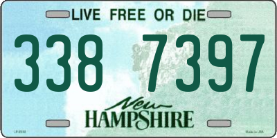 NH license plate 3387397