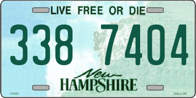 NH license plate 3387404