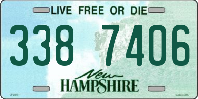 NH license plate 3387406