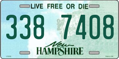 NH license plate 3387408