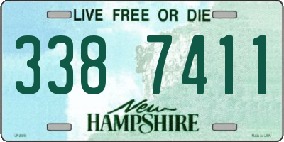 NH license plate 3387411