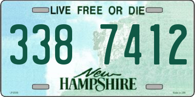 NH license plate 3387412