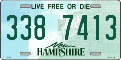 NH license plate 3387413
