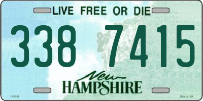 NH license plate 3387415
