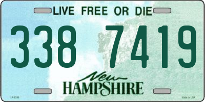 NH license plate 3387419