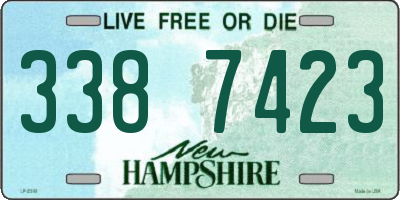 NH license plate 3387423