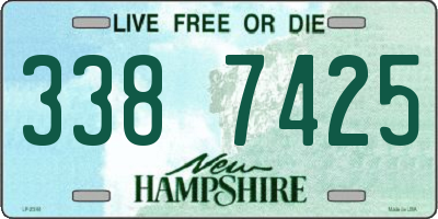 NH license plate 3387425