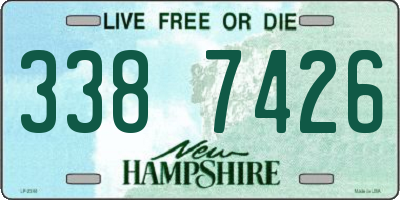 NH license plate 3387426