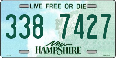 NH license plate 3387427