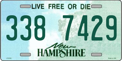NH license plate 3387429