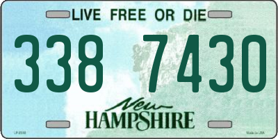NH license plate 3387430