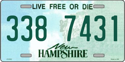 NH license plate 3387431