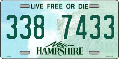 NH license plate 3387433