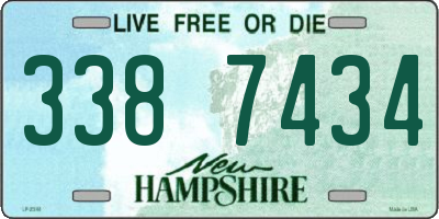 NH license plate 3387434