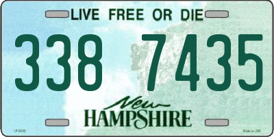 NH license plate 3387435