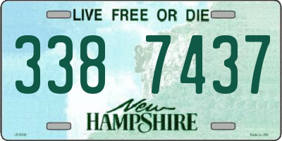 NH license plate 3387437