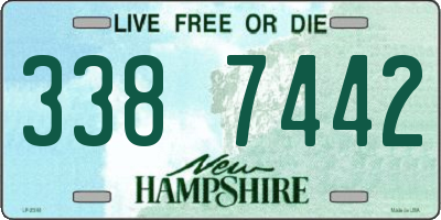 NH license plate 3387442