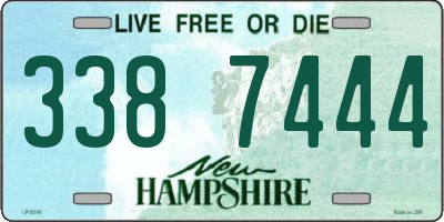 NH license plate 3387444