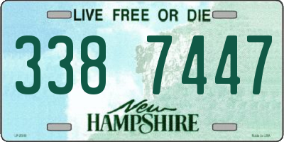 NH license plate 3387447