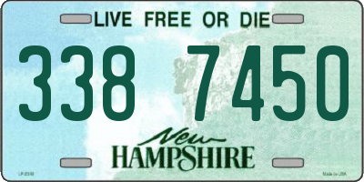 NH license plate 3387450