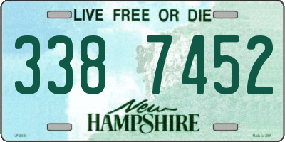 NH license plate 3387452