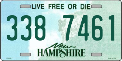 NH license plate 3387461