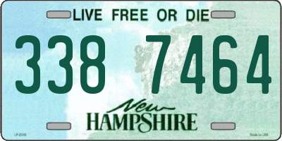 NH license plate 3387464