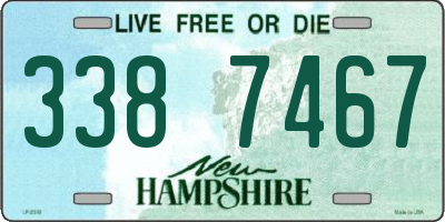 NH license plate 3387467