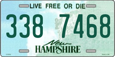 NH license plate 3387468