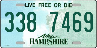 NH license plate 3387469