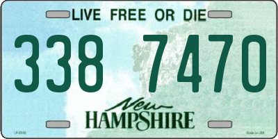 NH license plate 3387470