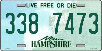 NH license plate 3387473