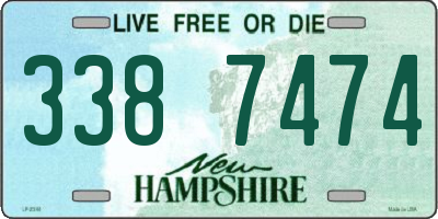 NH license plate 3387474
