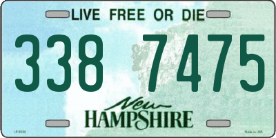 NH license plate 3387475
