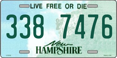 NH license plate 3387476