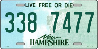 NH license plate 3387477