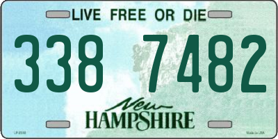 NH license plate 3387482