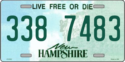 NH license plate 3387483