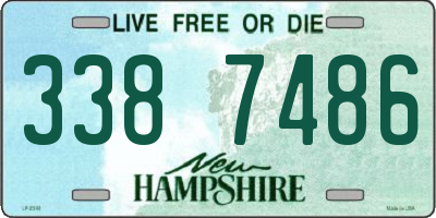 NH license plate 3387486
