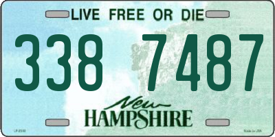 NH license plate 3387487