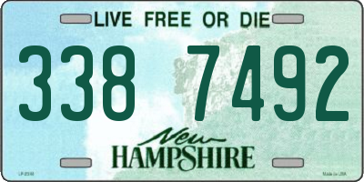 NH license plate 3387492