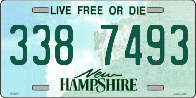 NH license plate 3387493